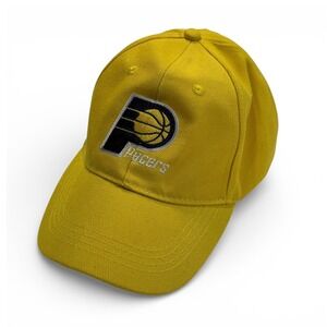 Indiana Pacers MainGate Yellow Baseball Hat NBA Lucas Oil Adjustable Cap Mens